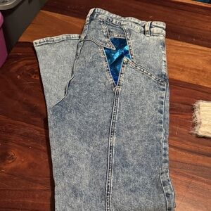 Free People Women's lightning bolt Jeans